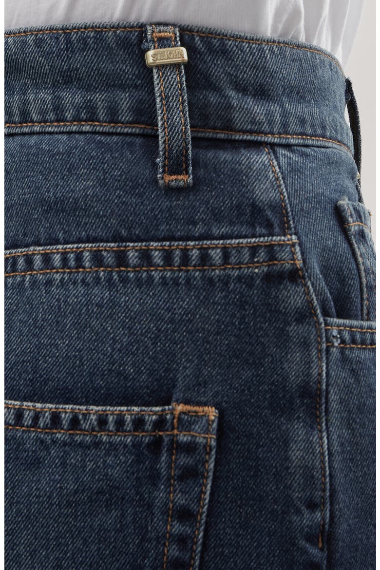 Paseo Nonstretch Denim Wide Leg Jeans, Alternate, color, DARK INDIGO