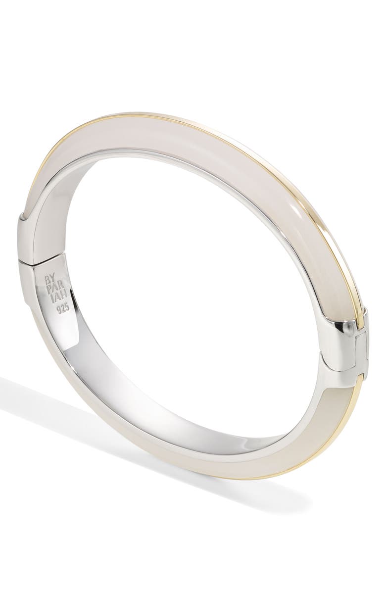 BY PARIAH Essential Stacking Bangle, Main, color, White Jasper