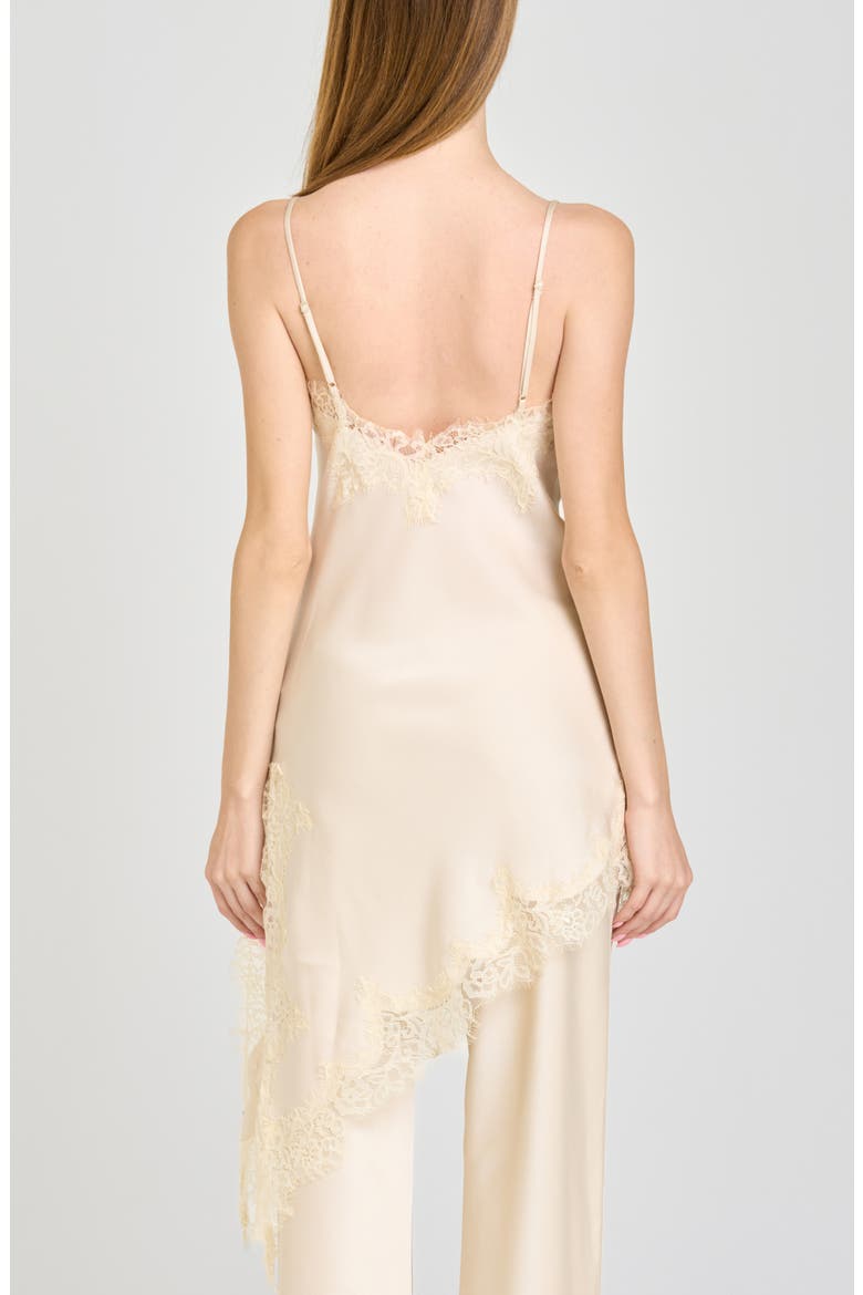 Helene Lace Trim Cami, Alternate, color, CREAM