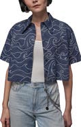 WILDFANG The Essential Cropped Button Up