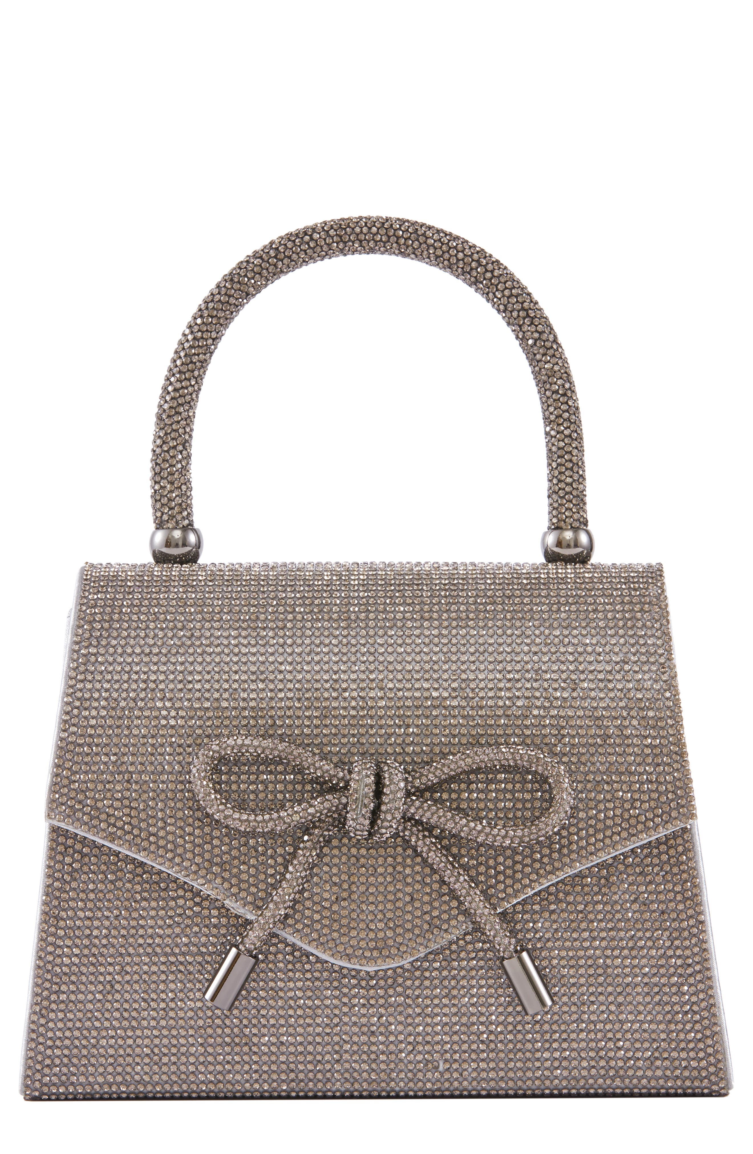 LADY COUTURE Rhinestone Top Handle Evening Bag