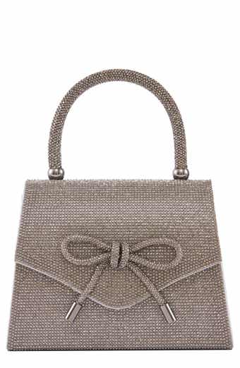 LADY COUTURE Rhinestone Top Handle Evening Bag