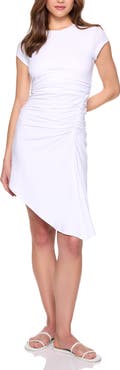 Susana Monaco Asymmetric Cap Sleeve Dress