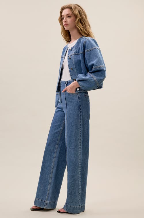 Rebecca Taylor Dax Denim Jacket In Dax Wash