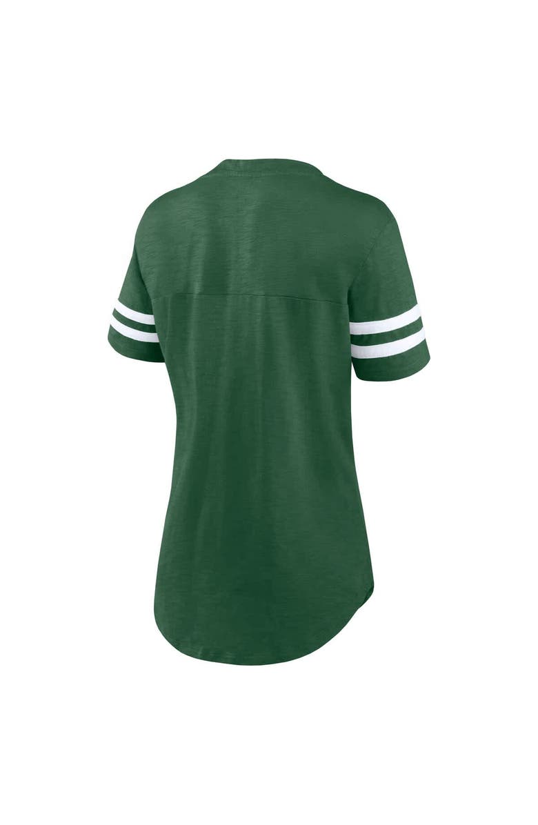 FANATICS Women's Fanatics  Green New York Jets Rhinestone Speed Tested V-Neck T-Shirt, Alternate, color, 