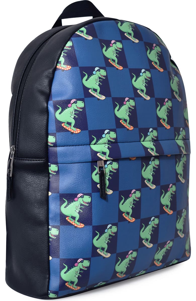 OMG Accessories Dino Print Large Backpack, Alternate, color,