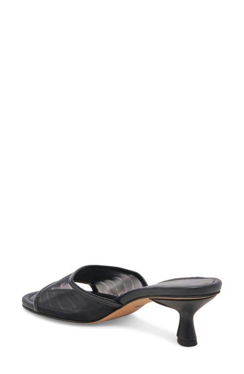 Dolce Vita Meeza Womens Solid Mesh Heels In Onyx Mesh