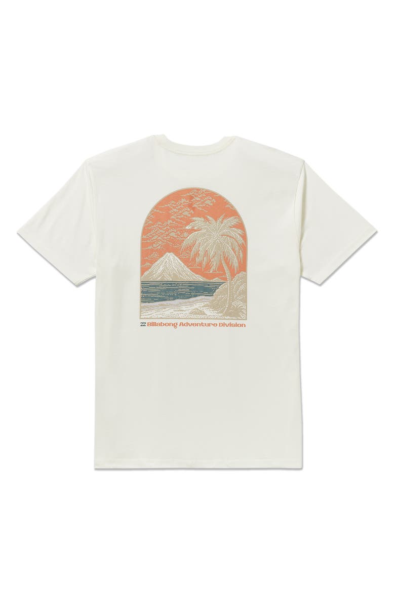 Billabong Coastal Range Adventure Division Cotton Graphic T-Shirt, Alternate, color, Off White