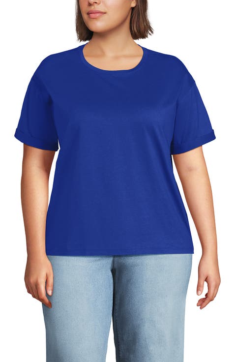 Oversized Supima Short Sleeve Crew Neck T-Shirt