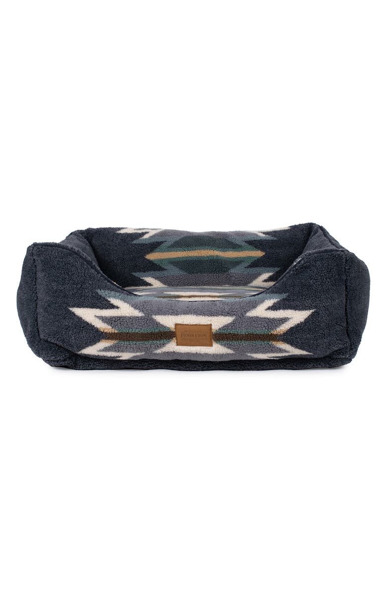 Pendleton High Pile Fleece Kuddler Dog Bed, Main, color, Wyeth Trail Oxford