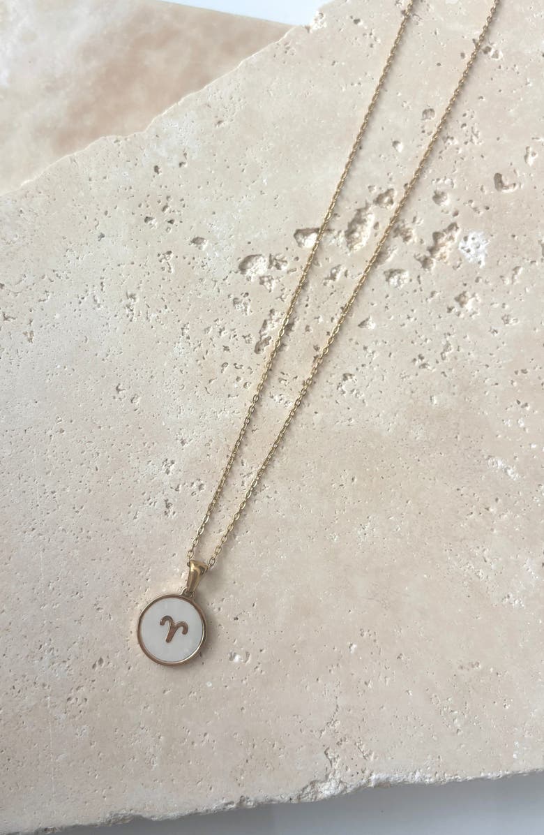 Adornia Zodiac Pendant Necklace, Alternate, color, White - Aries