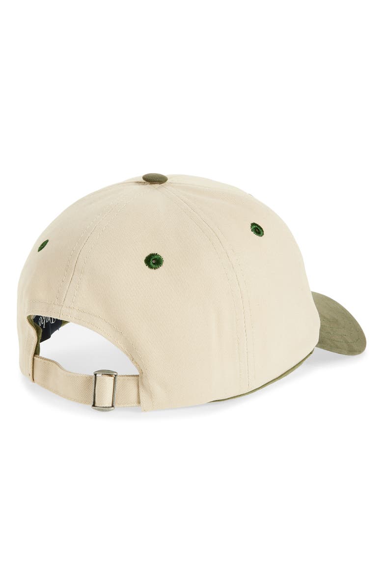 Drake's Embroidered Kantha Suns Adjustable Baseball Cap, Alternate, color, Cream And Lovat