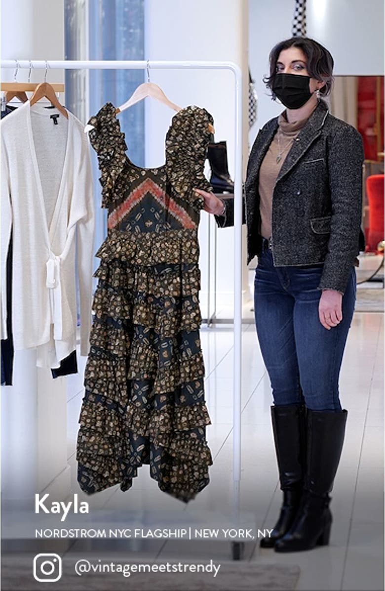 Nia Ruffle Midi Dress, sales video thumbnail