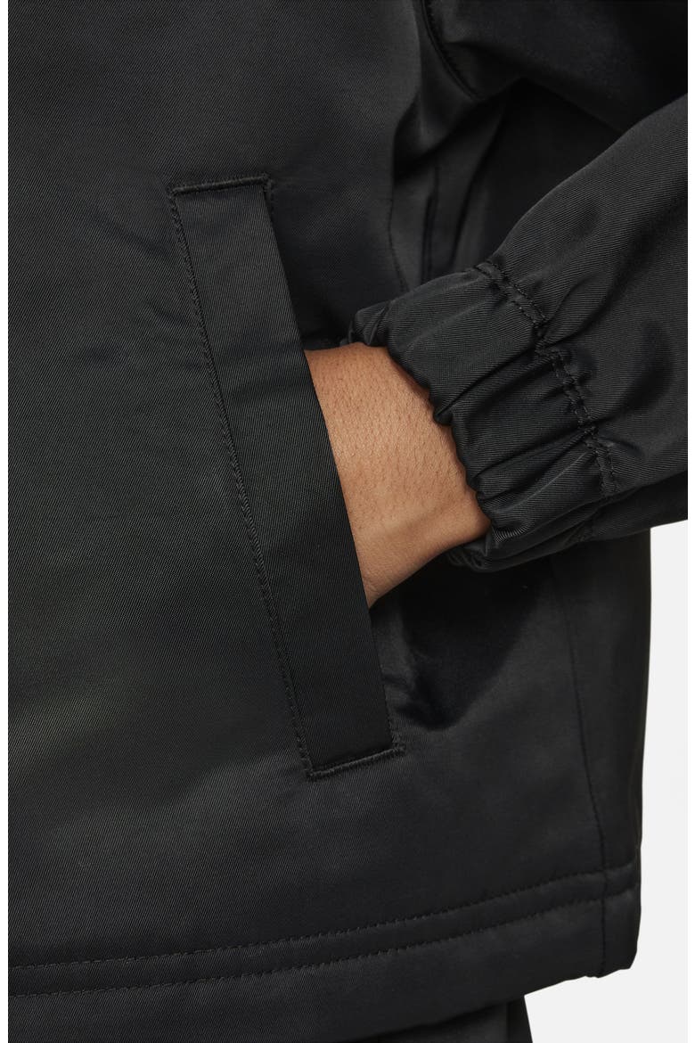 Kids' Sportswear Snap Front Jacket, Alternate, color, BLACK/ WHITE