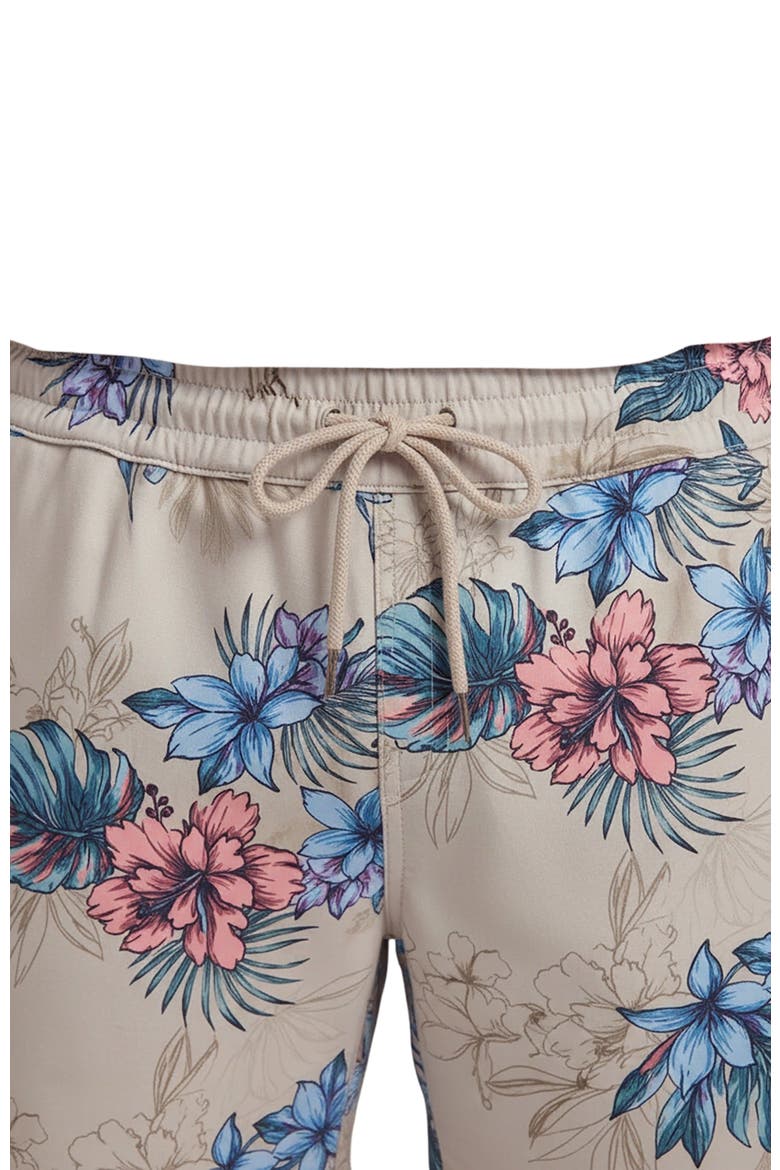 Exotic Floral Mens Lounge Short, Alternate, color, EXOTIC FLORAL NEUTRAL