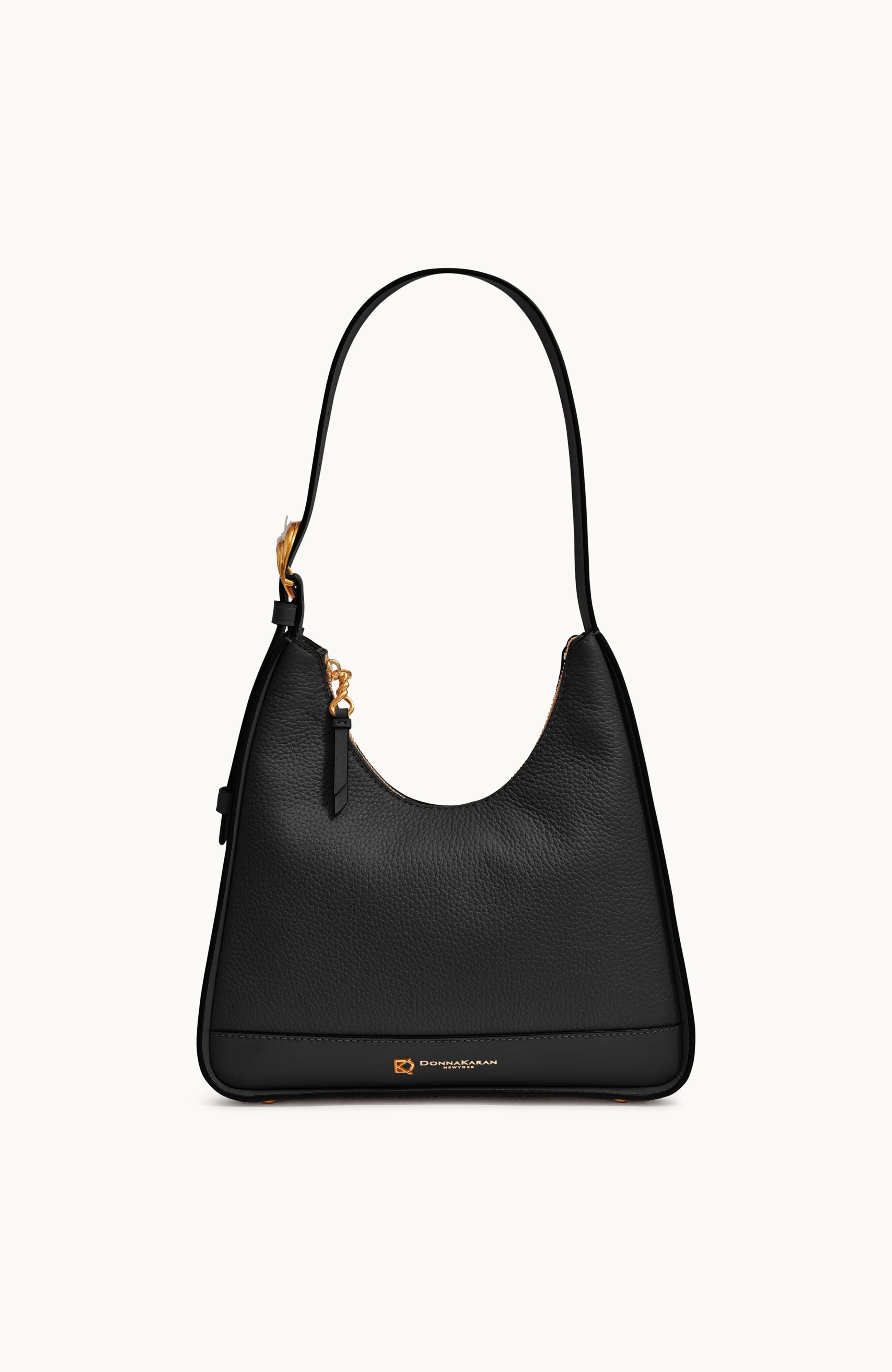 Donna Karan New York Cedarhurst Hobo, Main, color, Black/Gold