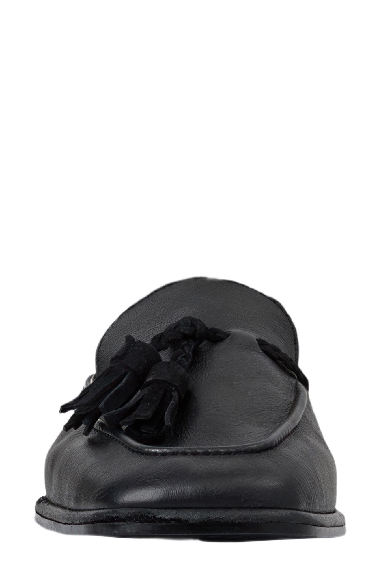 André Assous Pandora Tassel Loafer, Alternate, color, Black