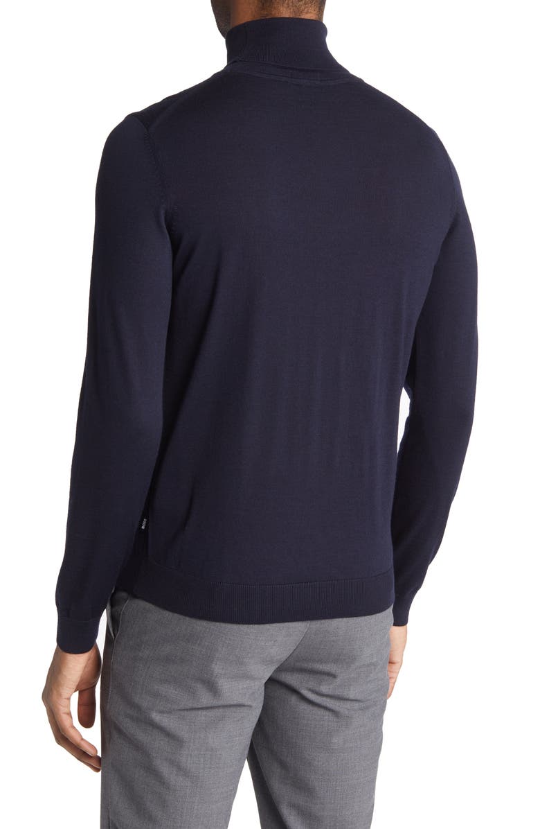 BOSS Musso Wool Turtleneck Sweater, Alternate, color, 