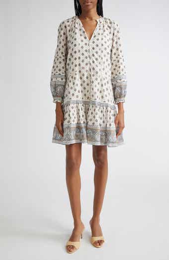 Veronica Beard Belissa Puff Sleeve Cotton Blend Dress