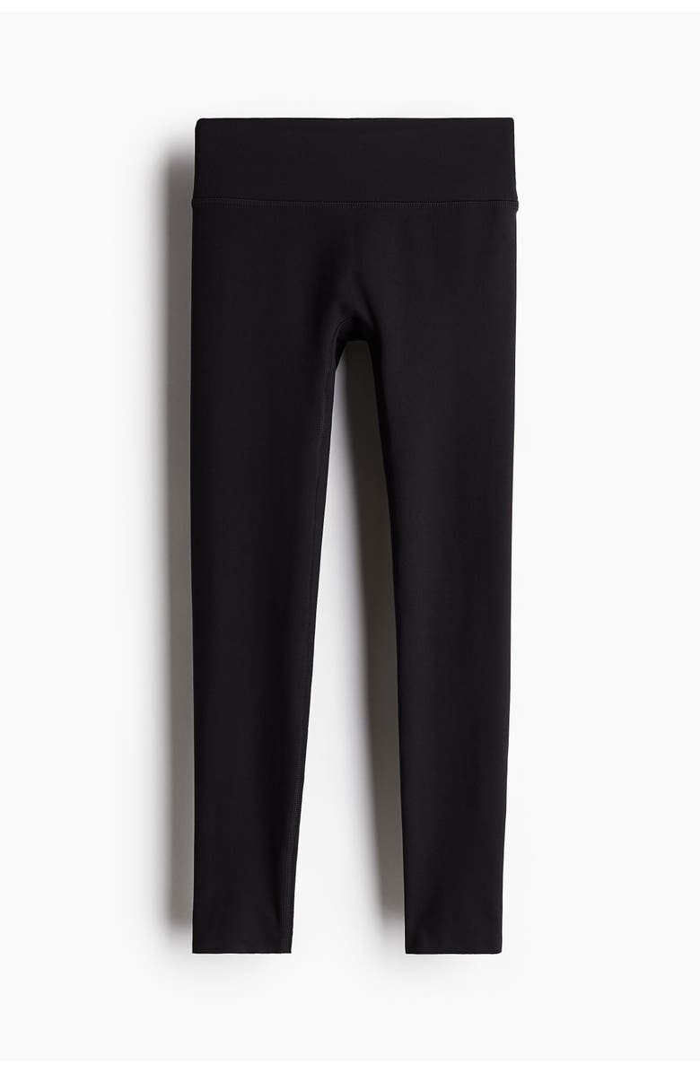 H&M Sports Leggings With Softmove, Alternate, color, Black