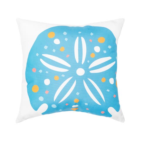 Sand Dollar Indoor and Outdoor Throw Pillow