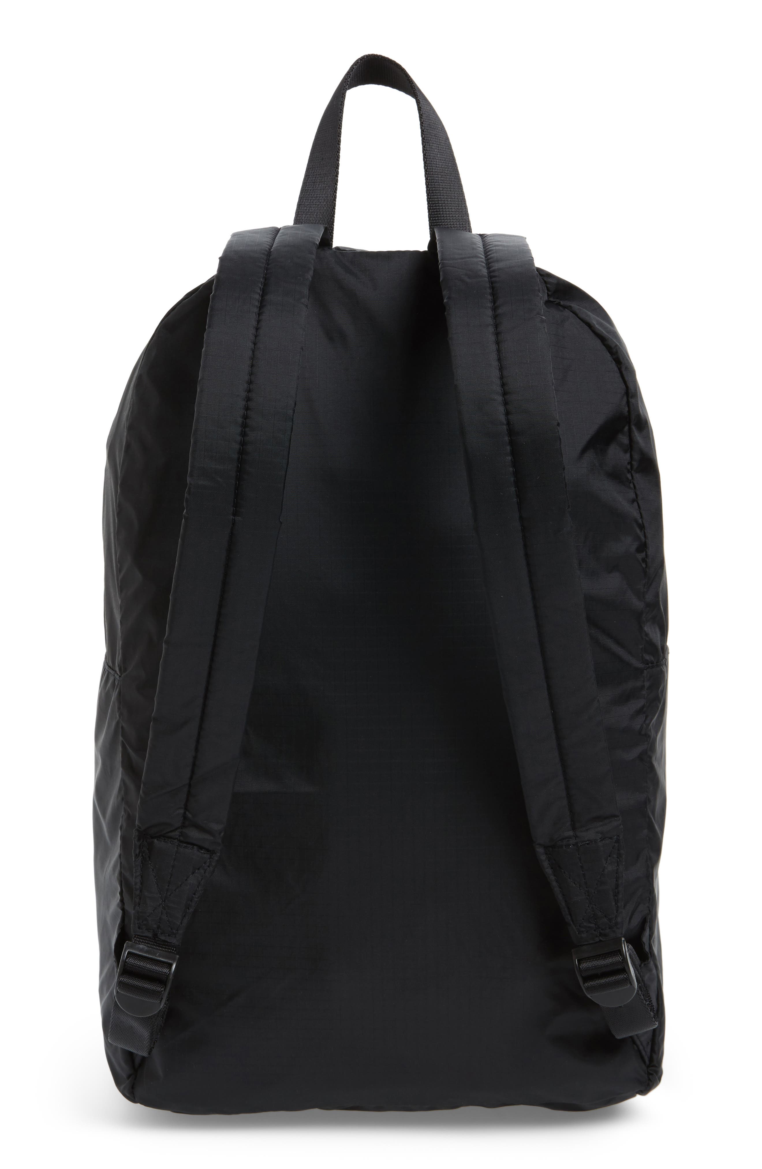 Ripstop Nylon Backpack, Alternate, color, BLACK