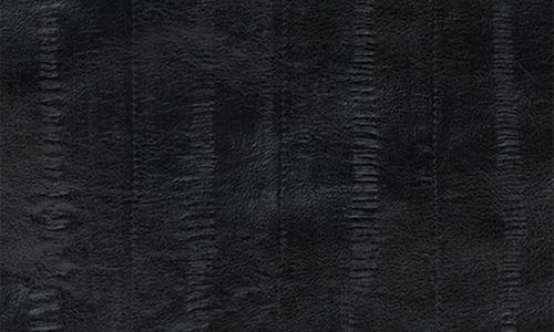 Allsaints Bettina Eel Skin Embossed Leather Clutch In Black