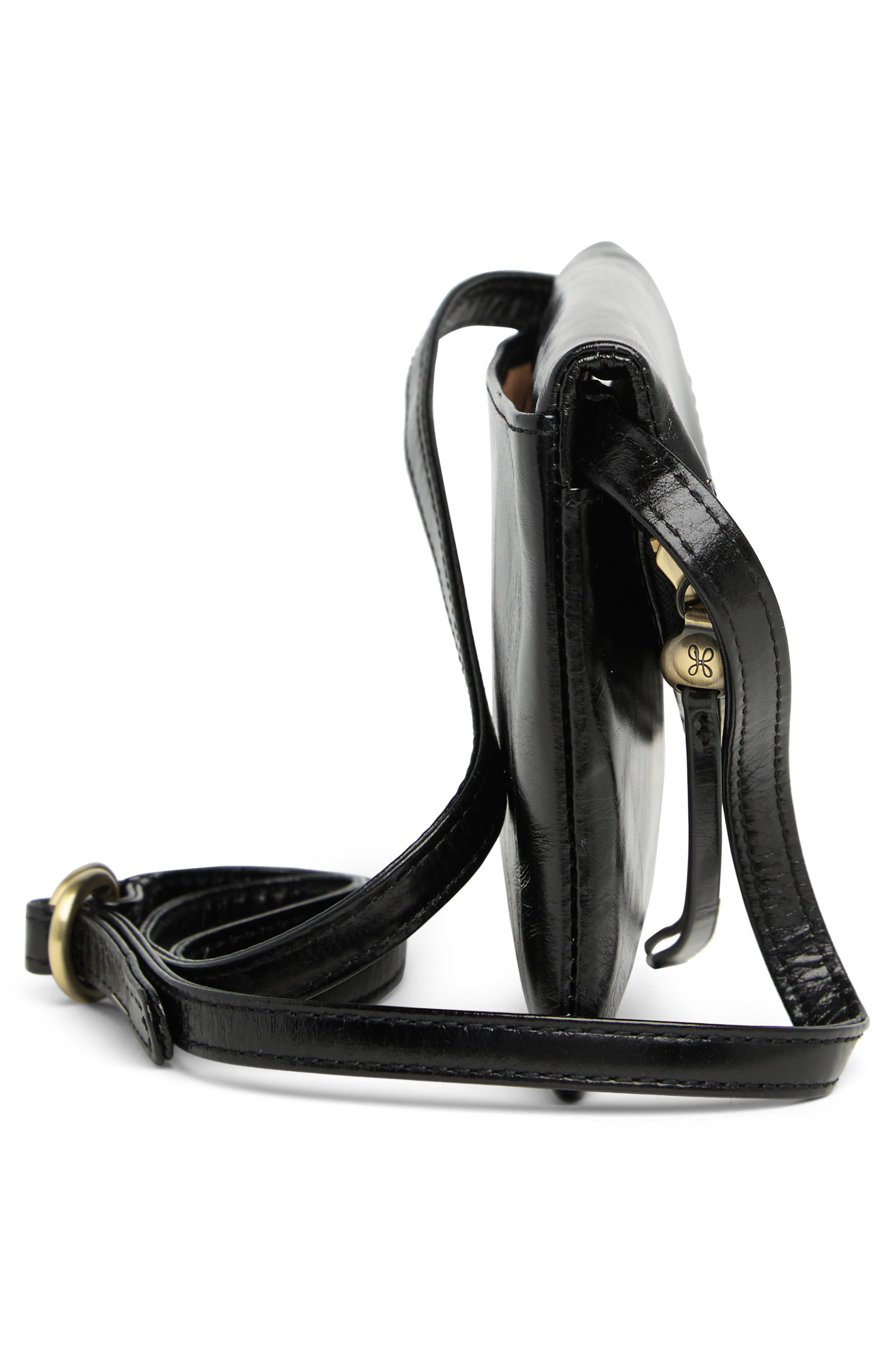 HOBO Wink Leather Crossbody Bag, Alternate, color, Black