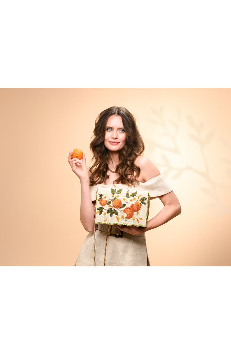 Mary Frances Accessories Sun Kissed Crossbody Handbag, Alternate, color, Ivory