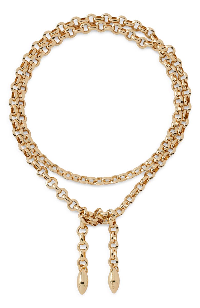 Jennifer Fisher Wraparound Link Necklace, Main, color, Yellow Gold