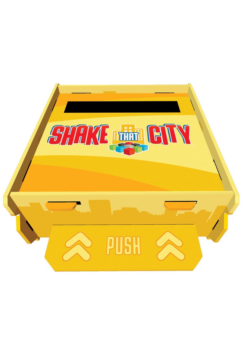 Shake That City Dexterity City Building Board Game, Alternate, color, Multicolored