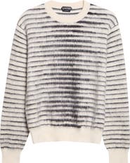 TOM FORD Brushed Striped Mohair Sweater