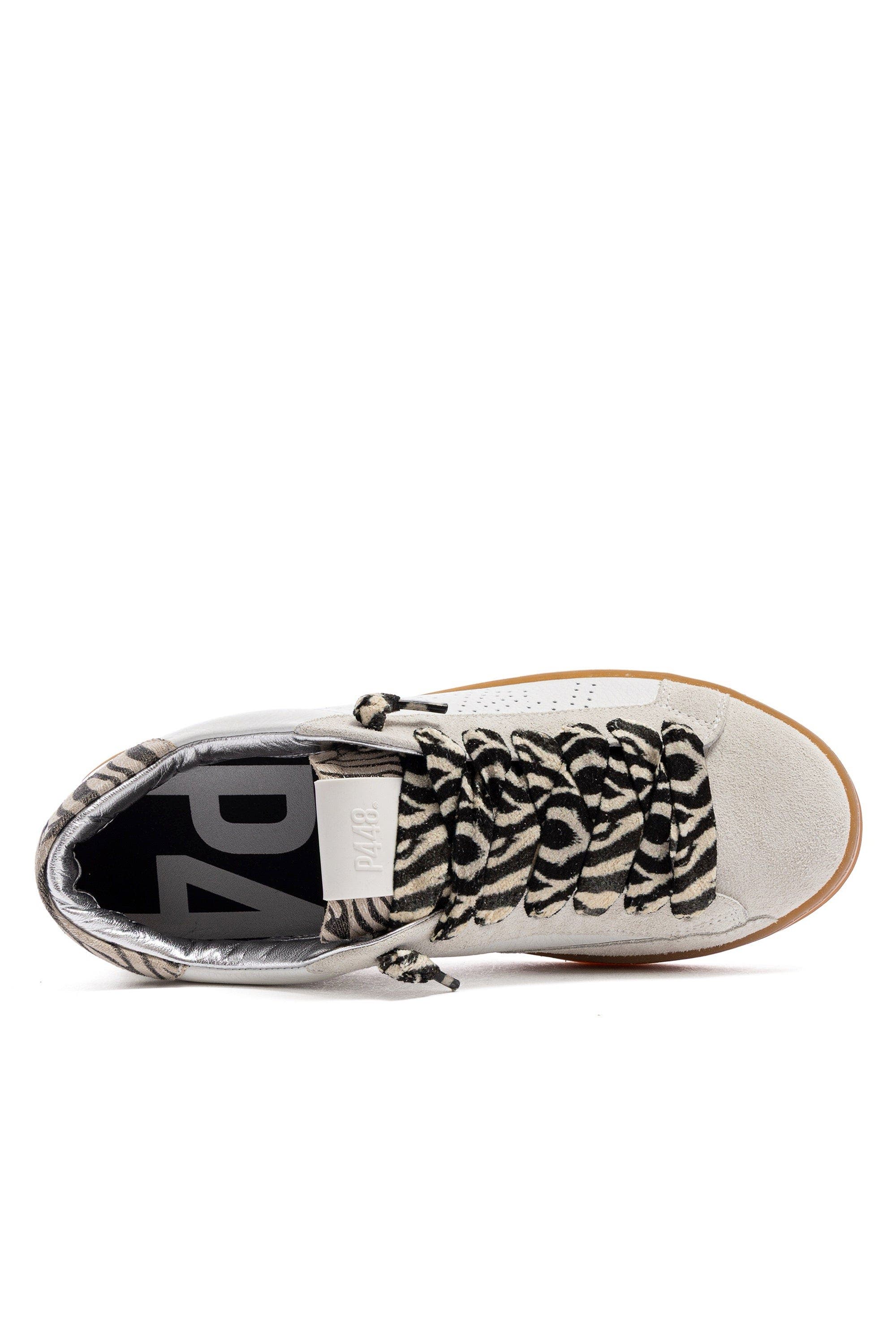 P448 John Sneaker, Alternate, color, Zebra White
