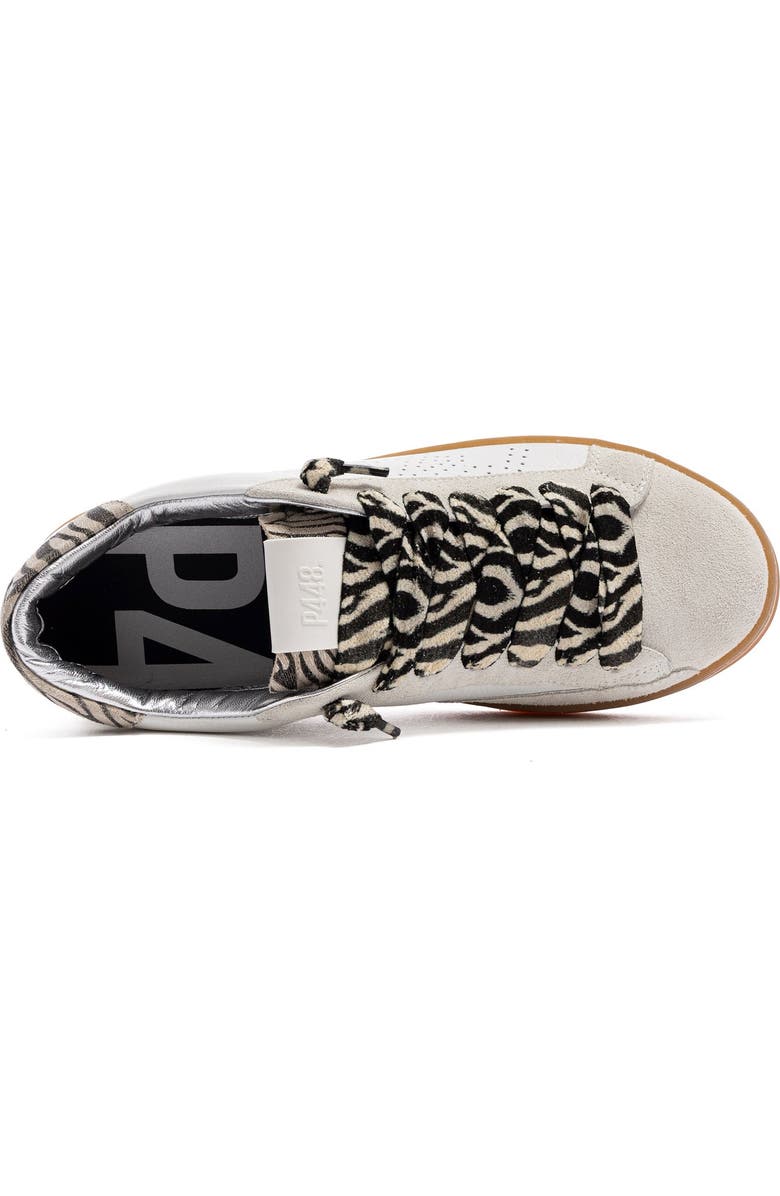 P448 John Sneaker, Alternate, color, Zebra White