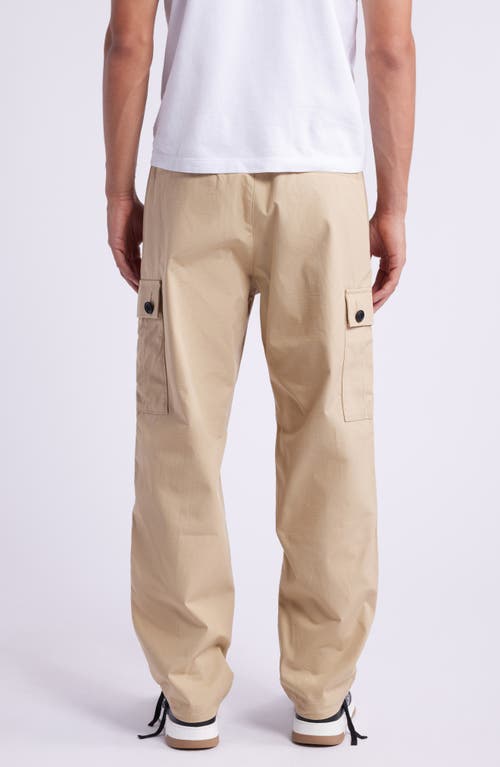 Hugo Boss Regular-fit Cargo Trousers In Ripstop Cotton
