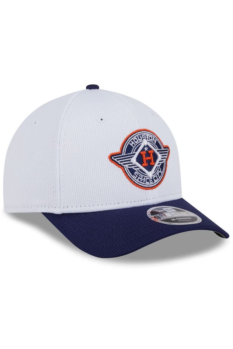 Men's New Era  White/Navy Houston Astros 2025 City Connect Batting Practice 9FORTY Adjustable Hat, Alternate, color, White