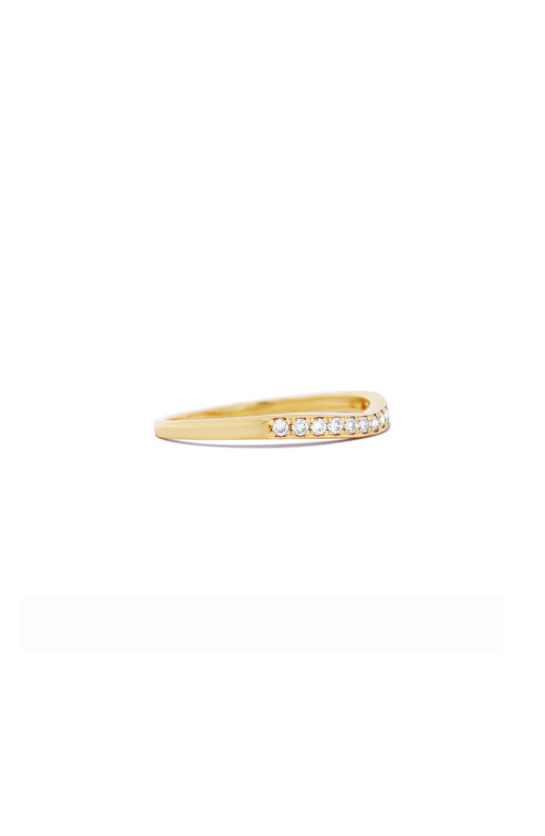The Lovery Fine Jewelry Diamond Dip Band, Alternate, color, Yellow Gold
