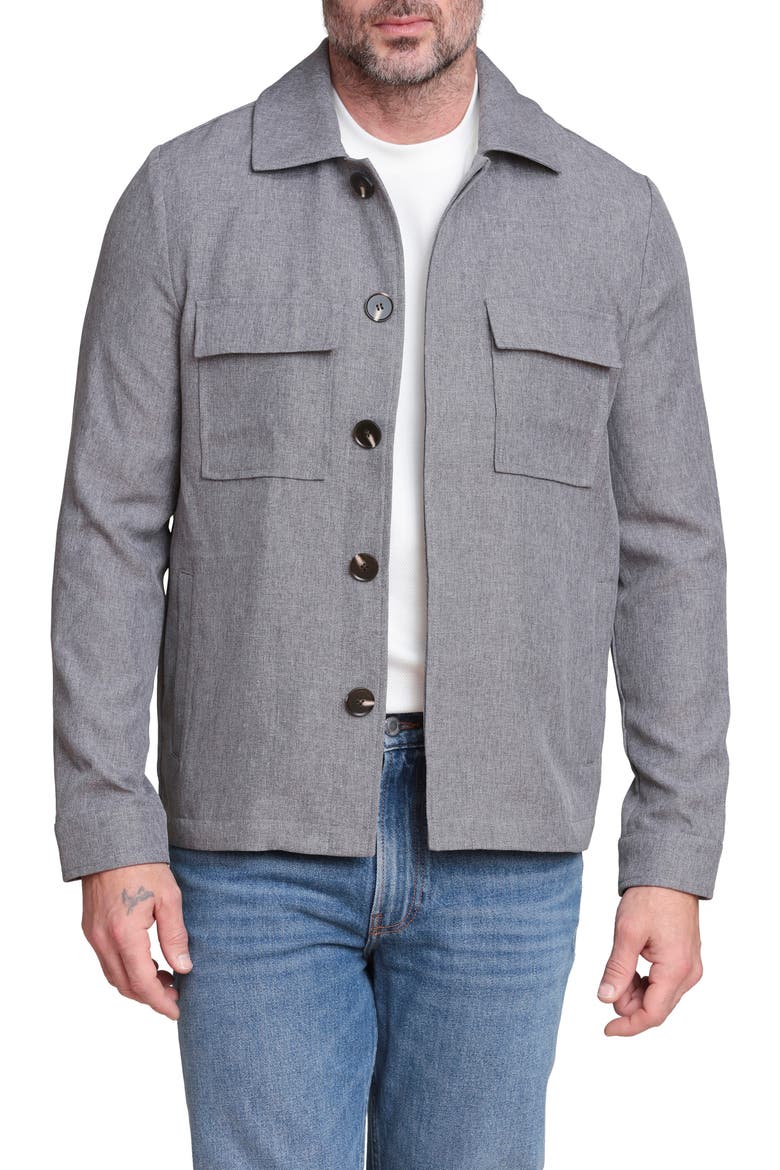 Shirt Jacket, Main, color, GREY