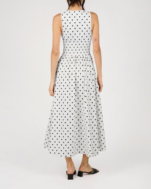Weworewhat Button Front Scallop Dress In Multi