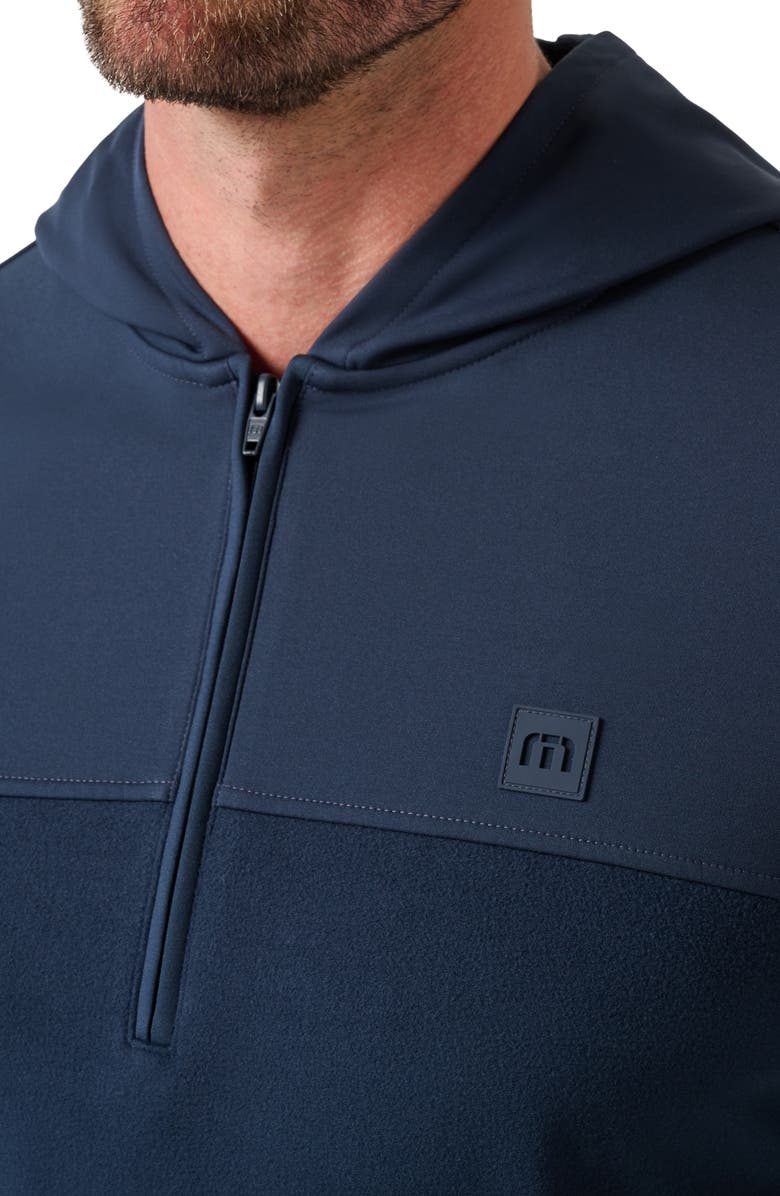 TravisMathew Polar Seas Quarter Zip Pullover, Alternate, color, Total Eclipse