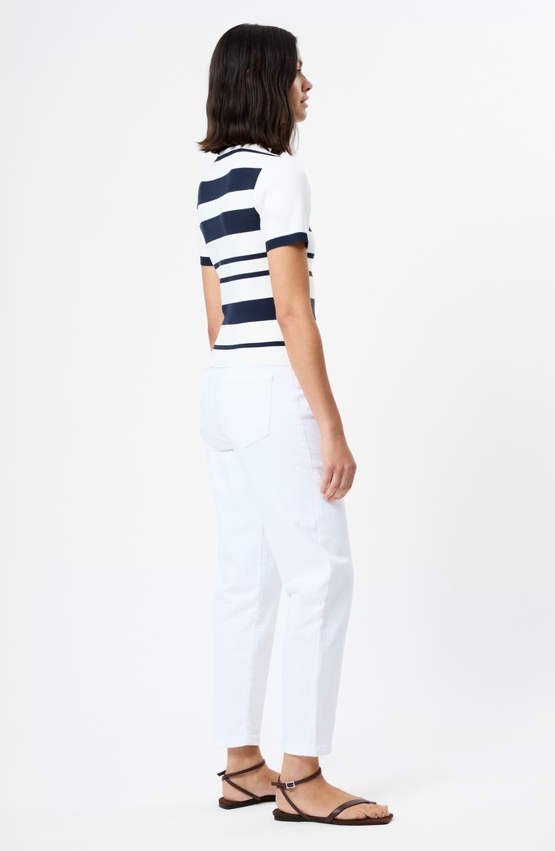 French Connection Maxime Stripe Short Sleeve Top, Alternate, color, 