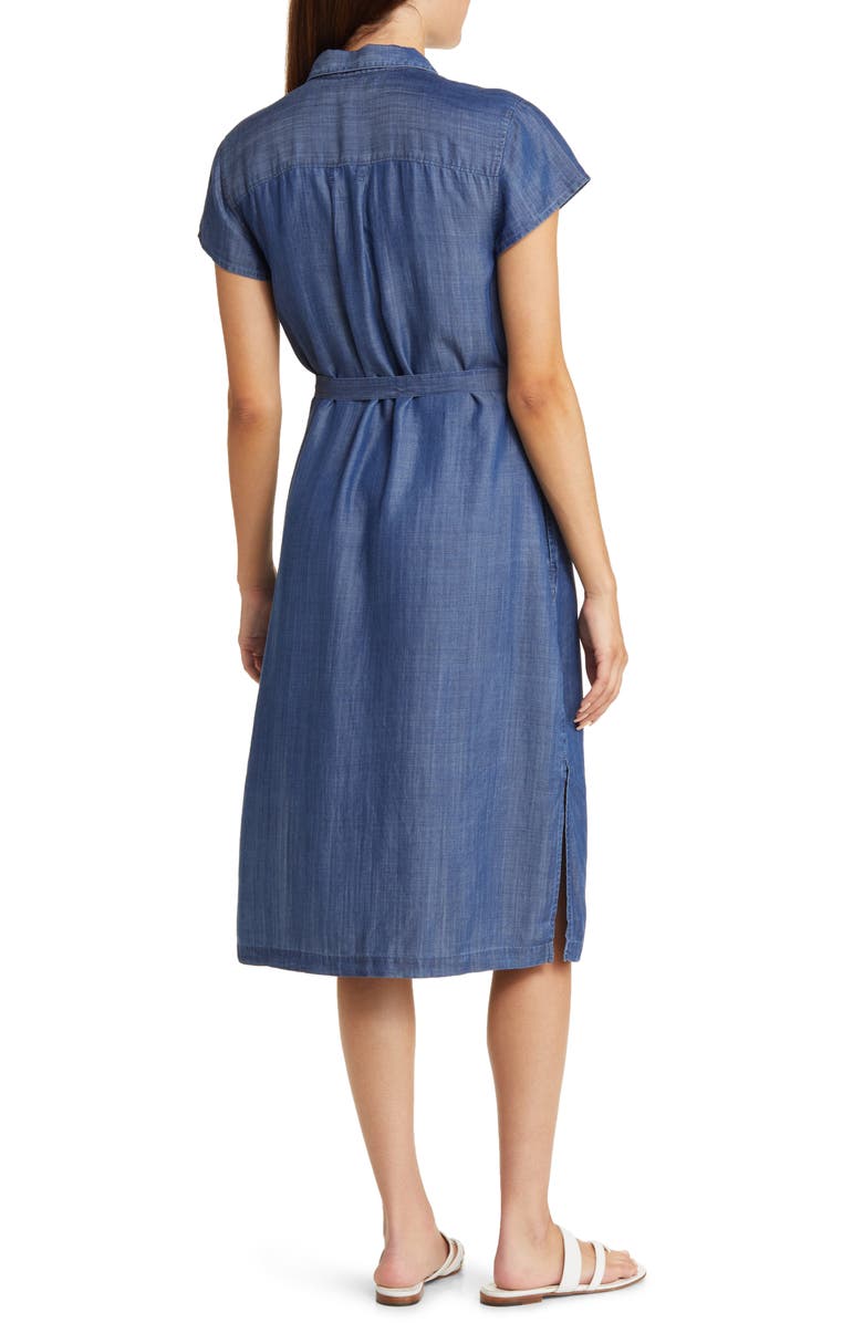 Tommy Bahama Mission Beach Indigo Midi Shirtdress, Alternate, color,
