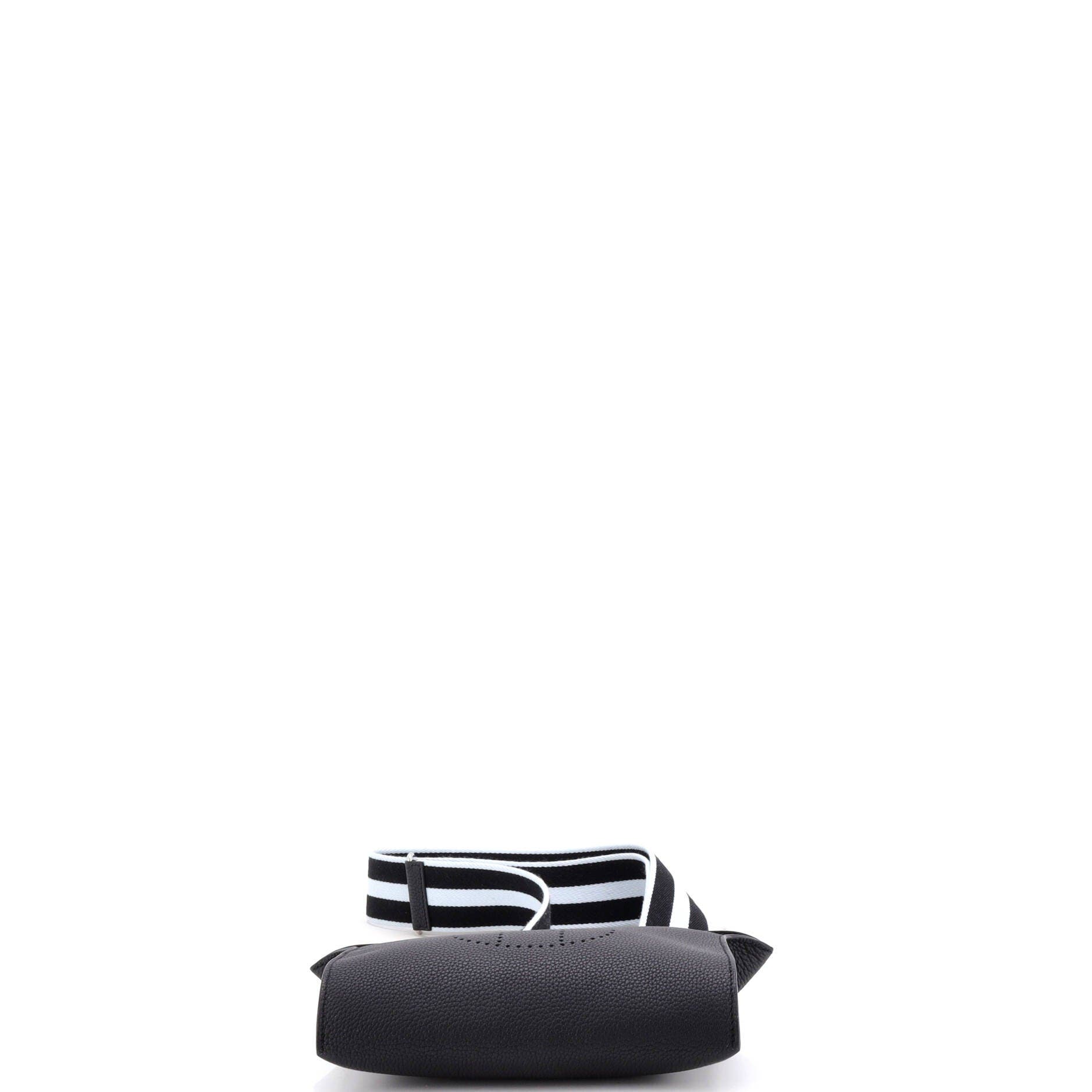 Videpoches Bag with Multicolor Strap Togo, Alternate, color, Noir