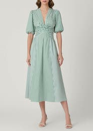 Shoshanna Margaret Pinstripe Dress