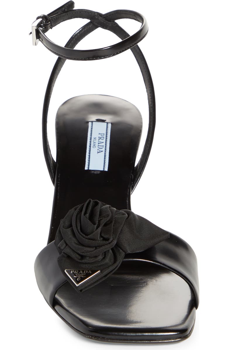 Prada Rose Ankle Strap Sandal, Alternate, color,