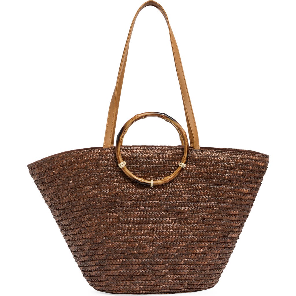 NATASHA NATASHA PICNIC BASKET STRAW TOTE
