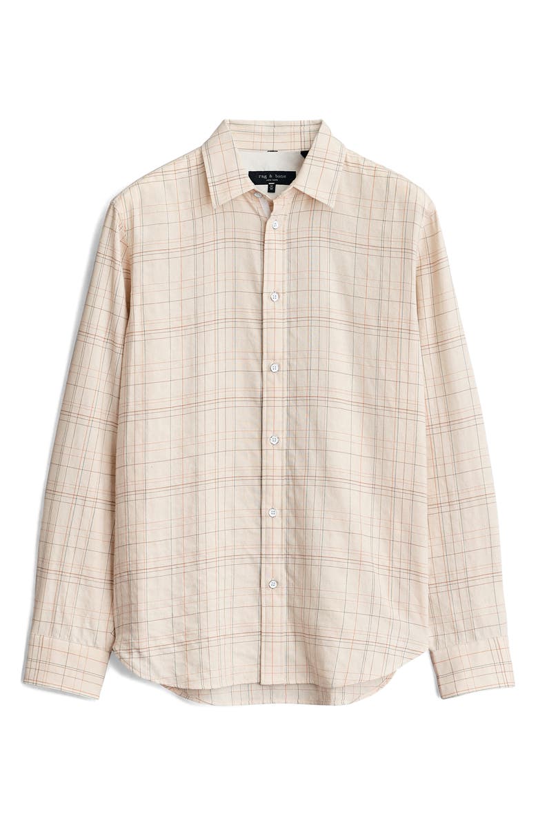 rag & bone Gus Plaid Button-Up Shirt, Alternate, color, 