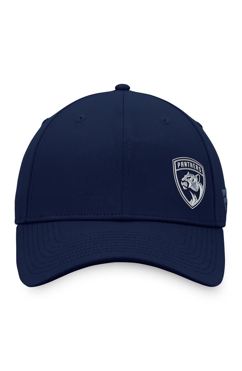 FANATICS Men's Fanatics Branded  Navy Florida Panthers Authentic Pro Road Side Logo Adjustable Hat, Alternate, color, 