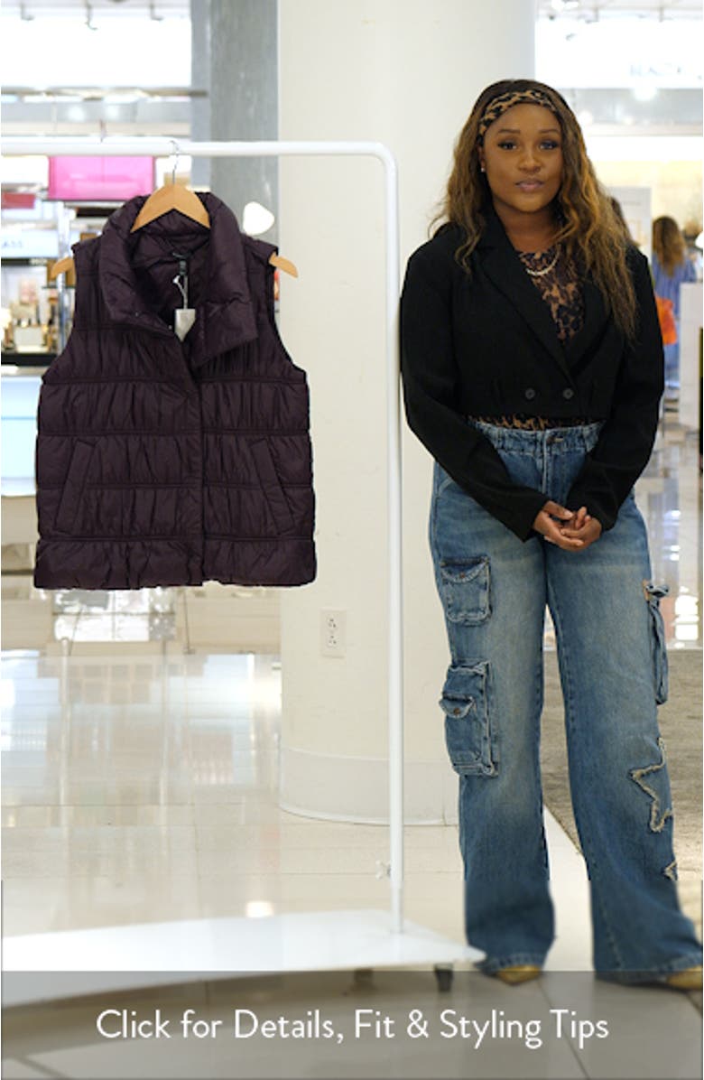 Ruched High Collar Vest, sales video thumbnail