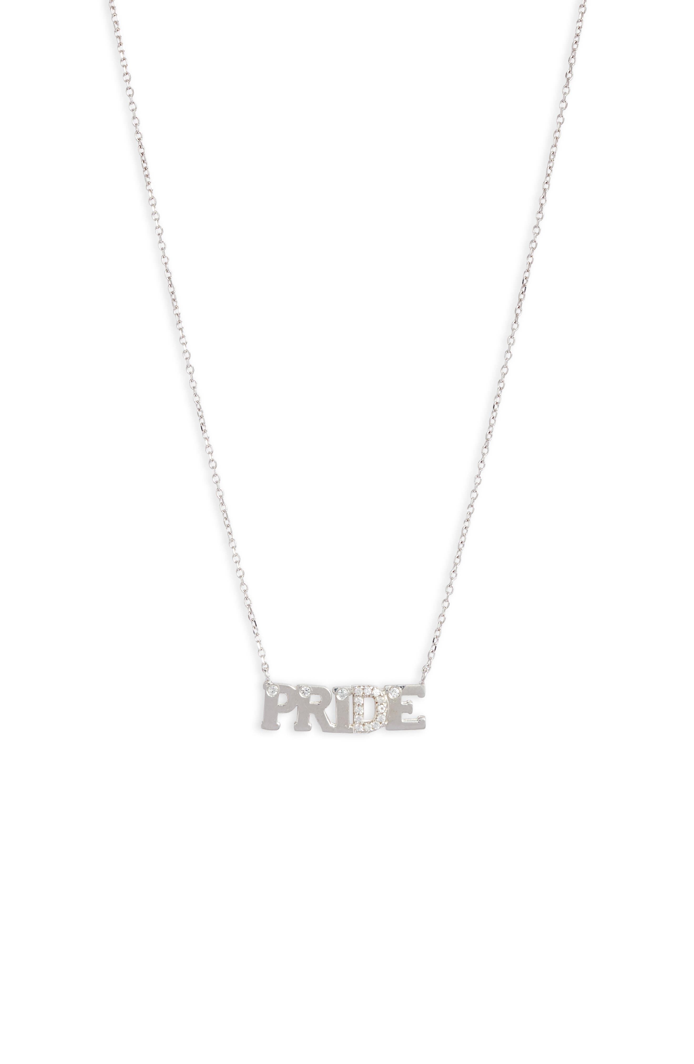 Anzie Typewriter Pride Pendant Necklace